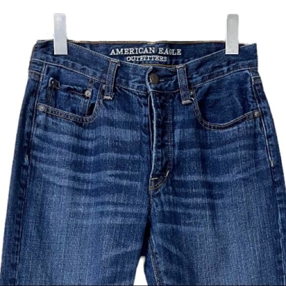 American Eagle Women's Jeans Vintage Hi Rise Button Fly Denim Medium Blue Size 6 - Picture 4 of 11
